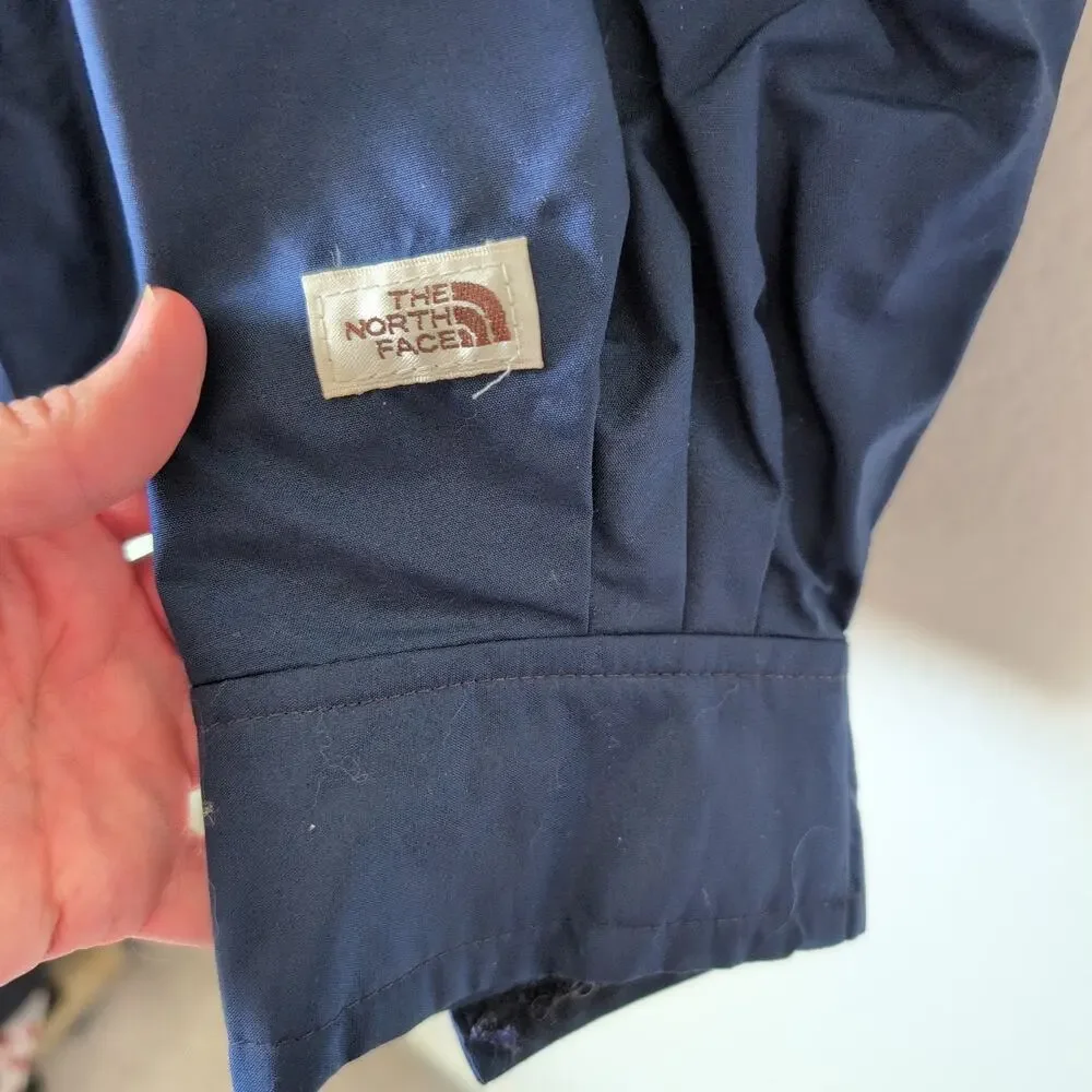 Vintage The North‎ Face 1970s Brown Label Jacket Navy Blue Gore-Tex Men's XL